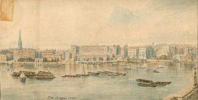 Panorama over Themsen, North Side, i 13 deler av Thomas Mann Baynes