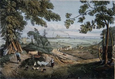 Utsikt fra Slopes of Highgate Archway av Thomas Mann Baynes