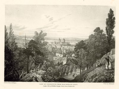 Utsikt over Greenwich fra Blackheath Point, London av Thomas Mann Baynes