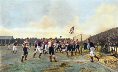 Aston Villa mot Sunderland, Storbritannia av Thomas Marie Madawaska Hemy