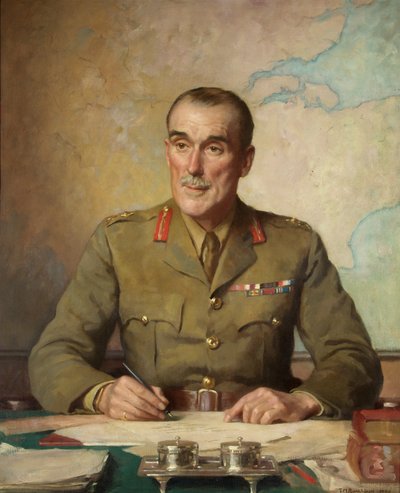 Brigadegeneral John Hay Beith (pennenavn: Ian Hay) (olje på lerret) av Thomas Martine Ronaldson