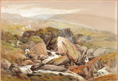A View in the Highlands (kroppsfarge) av Thomas Miles II Richardson