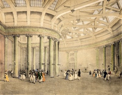 Central Exchange, nyhetsrom, ca. 1838 av Thomas Miles Richardson