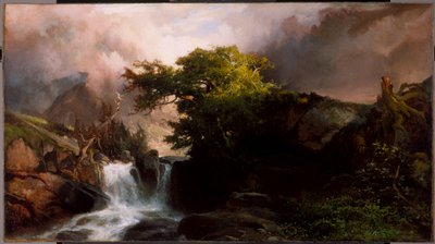 En fjellbekk, 1869 av Thomas Moran