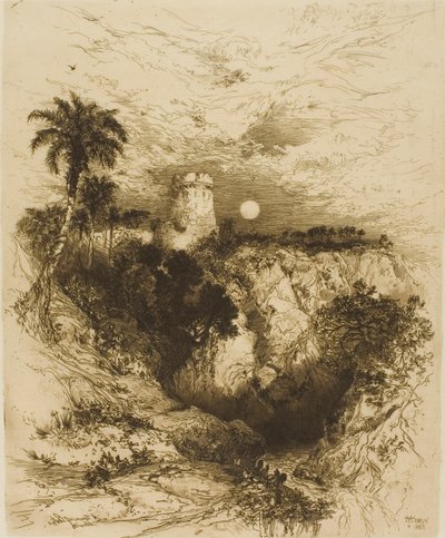 A Tower of Cortez - Mexico av Thomas Moran