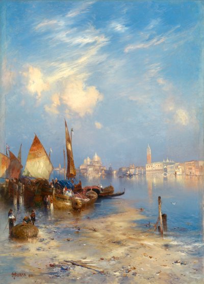 Utsikt over Venezia, 1891. av Thomas Moran