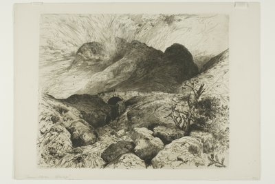 Bro i Pass of Glencoe, Skottland av Thomas Moran