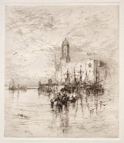 U Lua, slottet i San Juan, v. Cruz, 1884. av Thomas Moran