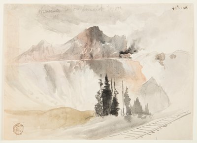 Chama under toppen av Thomas Moran