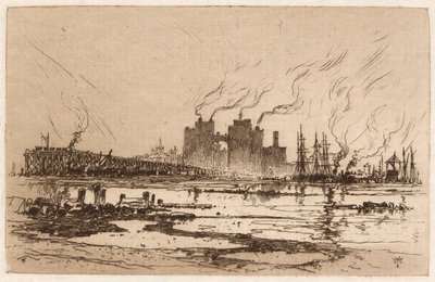 Communipaw, NJ av Thomas Moran