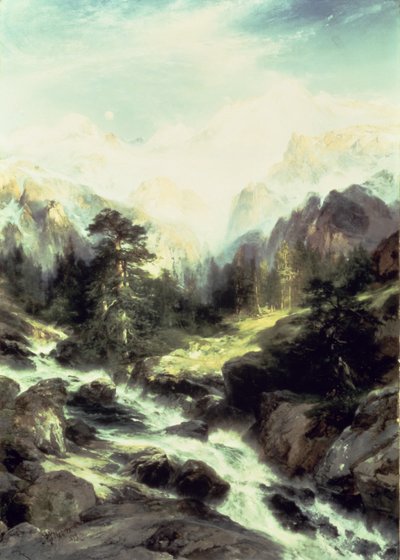 I Teton-området, 1899 av Thomas Moran