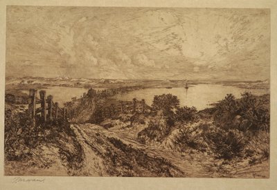 Morgen, Hook Pond, East Hampton av Thomas Moran