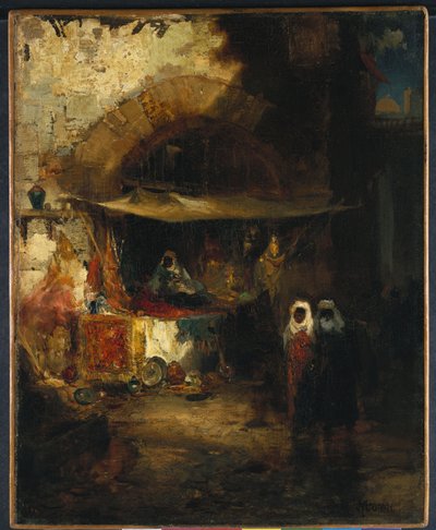 Marokkansk basar av Thomas Moran