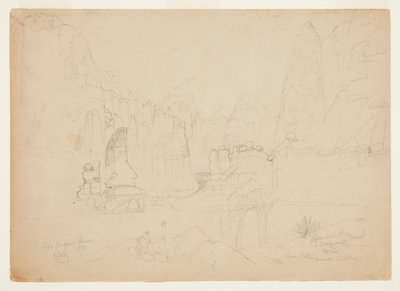 Canyon of the Rio Virgin, Sør-Utah av Thomas Moran