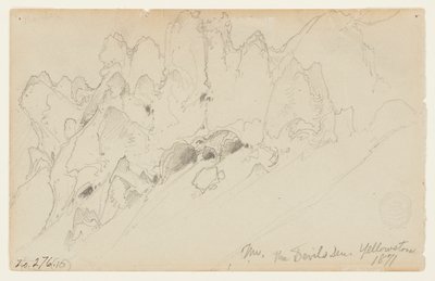 Djevelens hule, Yellowstone av Thomas Moran