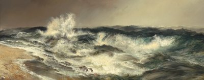 Det mye rungende havet, 1884. av Thomas Moran
