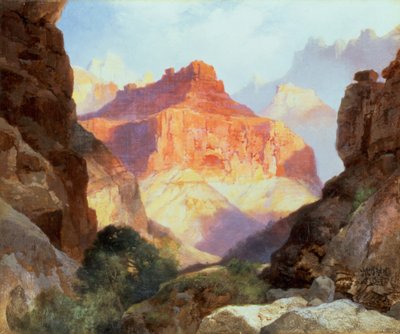 Under den røde muren, Grand Canyon of Arizona, 1917 av Thomas Moran