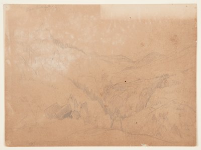 Yellowstone, over Tower Falls av Thomas Moran