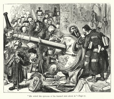 Illustrasjon for Gulliver's Travels av Jonathan Swift (gravering) av Thomas Morten