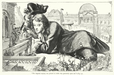Illustrasjon for Gullivers reiser av Jonathan Swift (gravering) av Thomas Morten