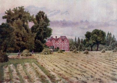 Kew Gardens: The Palace (farge litho) av Thomas Mower Martin