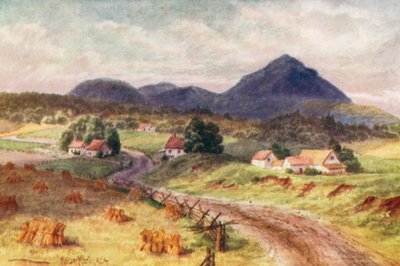 Owl#39;s Head Mountain, nær Montreal (fargelitografi) av Thomas Mower Martin