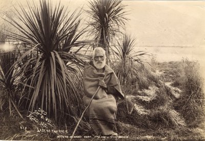 Sist i løpet, Matene Korako Wera. Ote Hapu Ngatimamoe, ca. 1895 (albumtrykk) av Thomas Muir