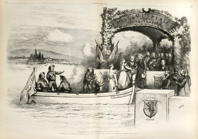International Law - The Better Way..., 1874 (tregravering) av Thomas Nast