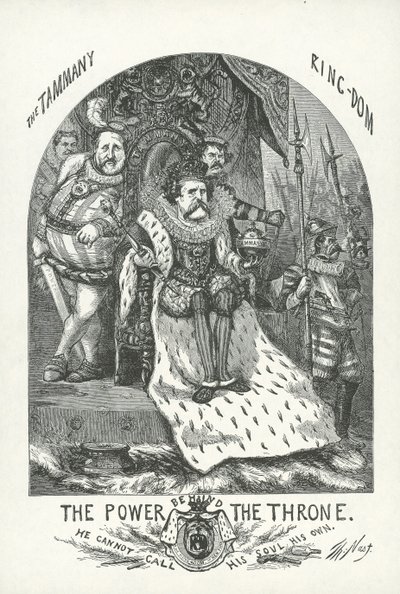 John T. Hoffman og William 'Boss' Tweed av Thomas Nast