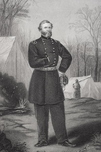 Portrett av general George Henry Thomas (1816-70) av Thomas Nast