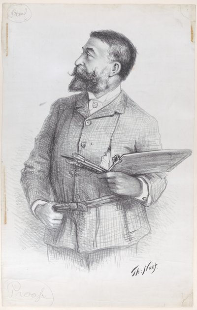 Portrett av kunstneren av Thomas Nast