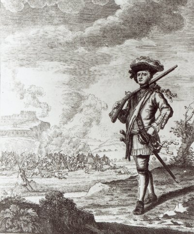 Kaptein Henry Morgan ved plyndringen av Panama i 1671, ca. 1734 av Thomas Nicholls