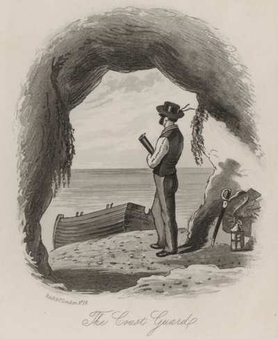 Kystvakten (litho) av Thomas Onwhyn