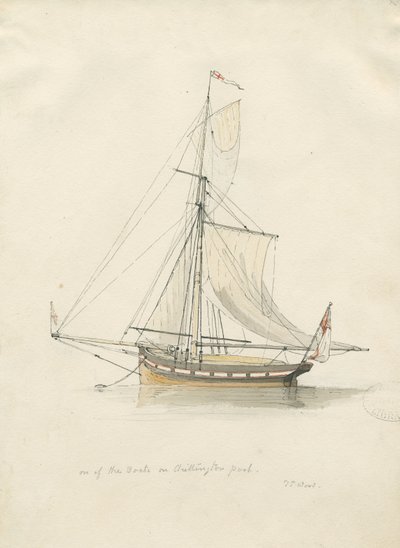 Chillington Park - Pool: penn og vannfargetegning, nd [1837-1838] (tegning) av Thomas Peploe Wood