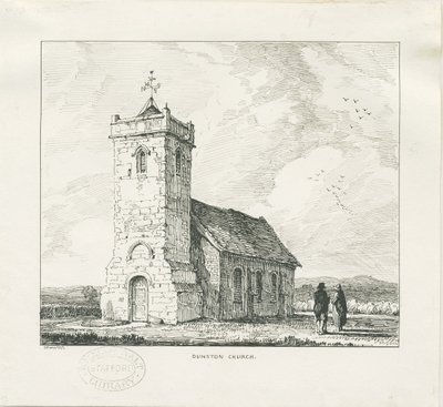 Dunston Church: pennetegning av Thomas Peploe Wood