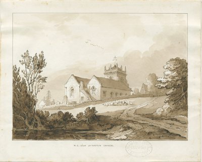 Forton Church: vasketegning, nd [?1838] (tegning) av Thomas Peploe Wood