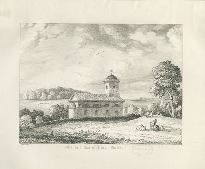 Hint Kirke: pennetegning av Thomas Peploe Wood