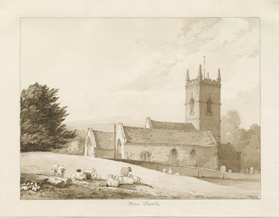 Penn Church: sepia-tegning av Thomas Peploe Wood