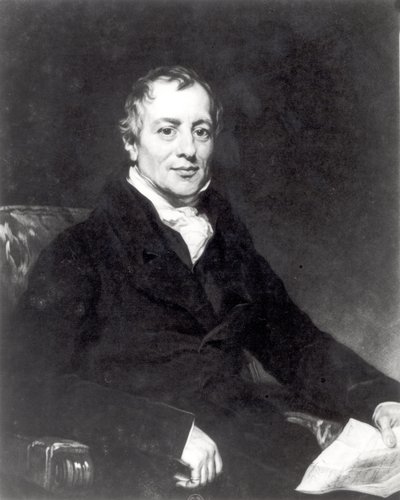 Portrett av David Ricardo (1772-1823) gravert av Thomas Hodgetts av Thomas Phillips
