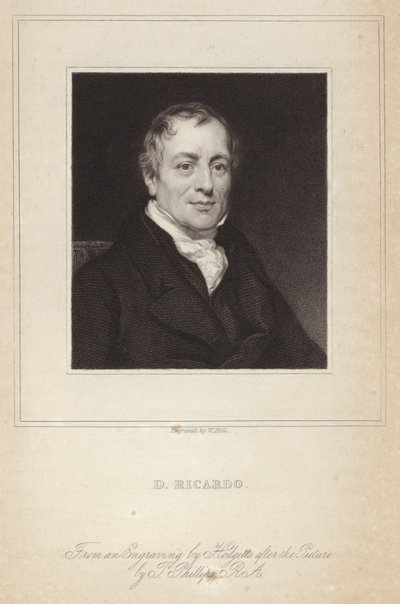 Portrett av David Ricardo av Thomas Phillips