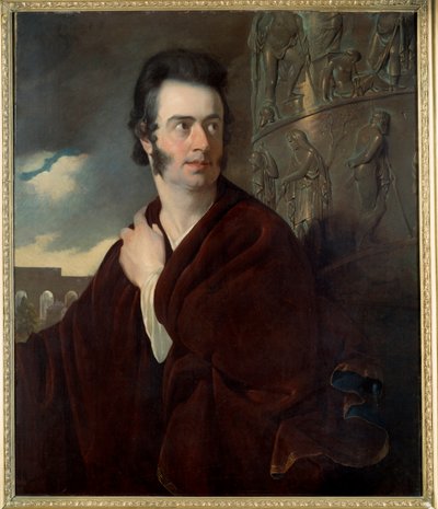 Antatt portrett av Lord Byron (1788 - 1824) britisk poet. Maleri av Thomas Phillips (1770-1845) Ec. Ang. av Thomas Phillips
