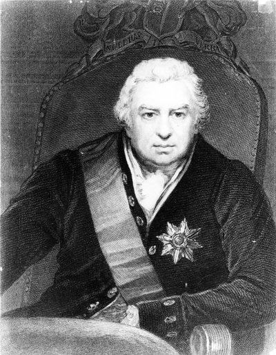Sir Joseph Banks, ca. 1830-tallet (gravering) av Thomas Phillips