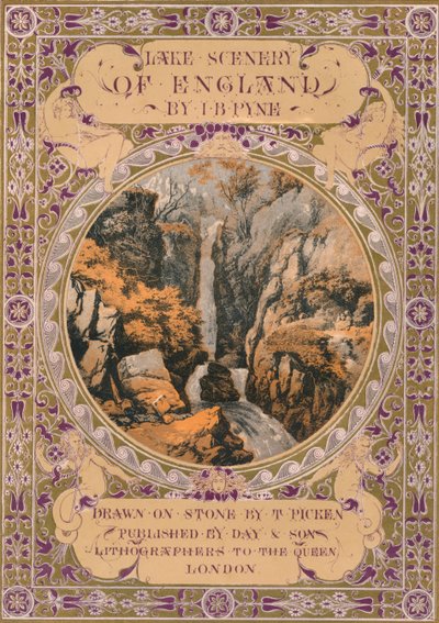 Frontispice til Lake Scenery of England av J. B. Pyne, 1850-tallet. av Thomas Picken