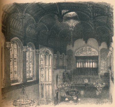 Interiør i Crosby Hall, 1902 av Thomas Robert Way
