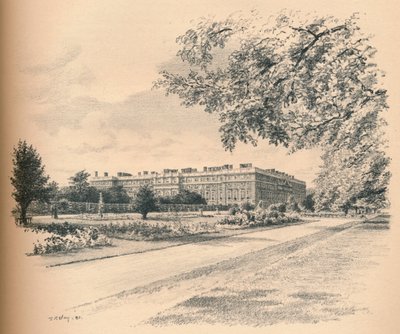 Hagefrontene til Hampton Court Palace, 1902 av Thomas Robert Way