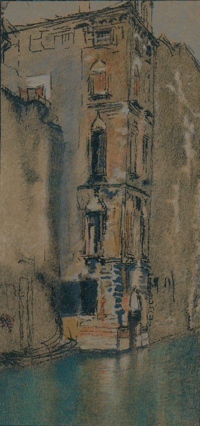 Den gamle marmorhallen, Venezia, c1904 av Thomas Robert Way