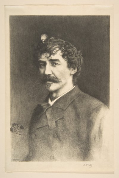 Whistler med White Lock, udatert. av Thomas Robert Way