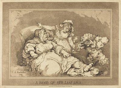 En gru på hennes siste ben av Thomas Rowlandson