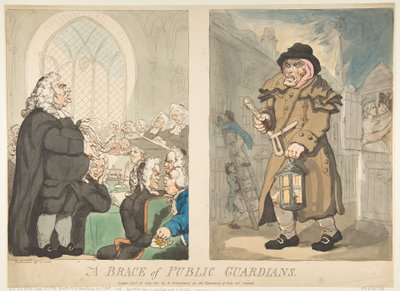 A Brace of Public Guardians, 10. juli 1800. av Thomas Rowlandson