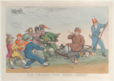 En korsikansk padde under en harv, 27. november 1813., 27. november 1813. av Thomas Rowlandson